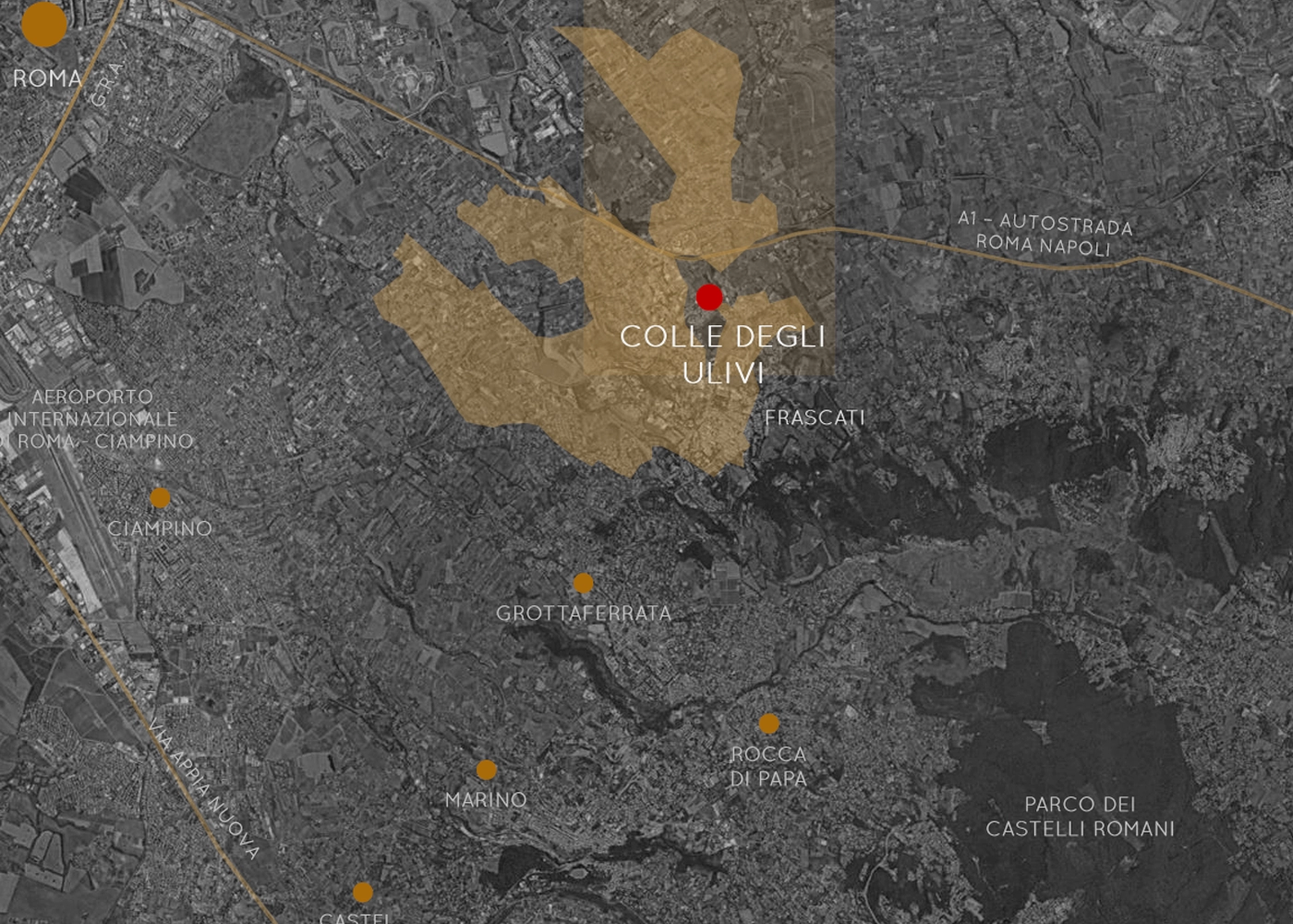 Comprensorio Colle degli Ulivi Frascati immerso nel verde